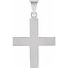 14K White 15.5x14 mm Greek Cross Pendant - Siddiqui Jewelers