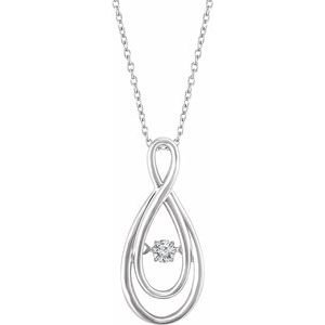 Sterling Silver 1/10 CT Mystara Diamond® 18" Necklace - Siddiqui Jewelers