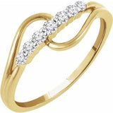 14K Yellow 1/5 CTW Diamond Ring - Siddiqui Jewelers