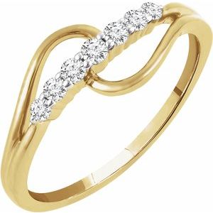 14K Yellow 1/5 CTW Diamond Ring - Siddiqui Jewelers