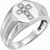 14K White 1/3 CTW Diamond Men's Ring - Siddiqui Jewelers