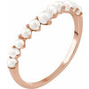 14K Rose Freshwater Cultured Pearl Ring - Siddiqui Jewelers