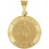 14K Yellow 18 mm Round Hollow St. Florian Medal - Siddiqui Jewelers