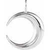 Sterling Silver Crescent Moon Pendant - Siddiqui Jewelers