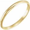 14K Yellow 1.6 mm Youth Band Size 1.5 - Siddiqui Jewelers