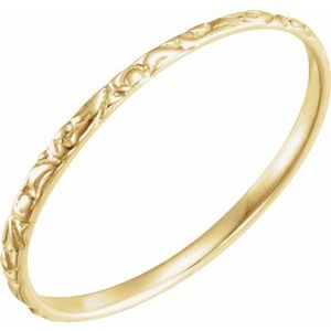 14K Yellow Etched Ring-Siddiqui Jewelers