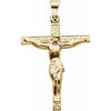 14K Yellow Crucifix Pendant  -Siddiqui Jewelers