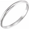 14K White 1.6 mm Youth Band Size 1.25 - Siddiqui Jewelers