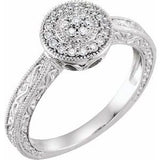 10K White 1/6 CTW Diamond Promise Ring - Siddiqui Jewelers