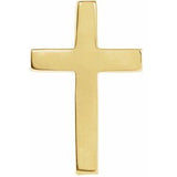 14K Yellow 18x12 mm Cross Lapel Pin - Siddiqui Jewelers