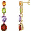 Multi-Gemstone Earrings - Siddiqui Jewelers