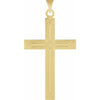 14KY 18x12 mm Geometric Cross Pendant - Siddiqui Jewelers