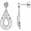 Sterling Silver 1/10 CTW Diamond Earrings - Siddiqui Jewelers