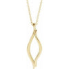 14K Yellow Freeform 16-18" Necklace - Siddiqui Jewelers