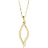 14K Yellow Freeform 16-18" Necklace - Siddiqui Jewelers