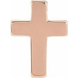 14K Rose Petite Cross Slide Pendant - Siddiqui Jewelers