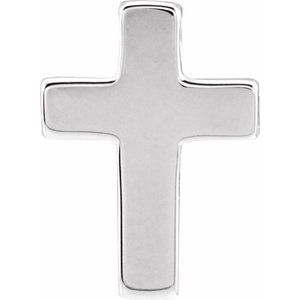 Sterling Silver Petite Cross Slide Pendant - Siddiqui Jewelers