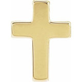 14K Yellow Petite Cross Slide Pendant - Siddiqui Jewelers