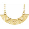 14K Yellow Curved Bar 16-18" Necklace - Siddiqui Jewelers
