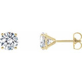 14K Yellow 1 CTW Lab-Grown Diamond 4-Prong Stud Earrings Siddiqui Jewelers