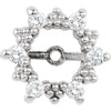 14K White 1/3 CTW Diamond Earring Jackets with 6 mm ID - Siddiqui Jewelers
