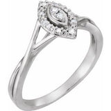 10K White .06 CTW Diamond Promise Ring - Siddiqui Jewelers