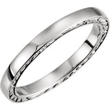 Platinum Band Size 5.5 - Siddiqui Jewelers