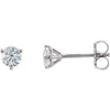 14K White 1/2 CTW Diamond Stud Earrings-Siddiqui Jewelers