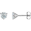 14K White 3/4 CTW Diamond Stud Earrings-Siddiqui Jewelers