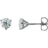 14K White 1 CTW Diamond Stud Earrings-Siddiqui Jewelers