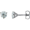 18K White 1 CTW Natural Diamond Stud Earrings Siddiqui Jewelers