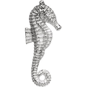 Sterling Silver Seahorse Pendant - Siddiqui Jewelers