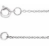 10K White 1 mm Adjustable Diamond-Cut Cable 16-18" Chain -Siddiqui Jewelers