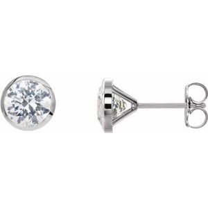 14K White 3/4 CTW Diamond Cocktail-Style Earrings - Siddiqui Jewelers