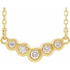 14K Yellow  1/8 CTW Diamond 18" Necklace - Siddiqui Jewelers