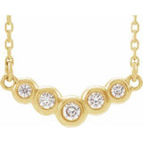 14K Yellow  1/8 CTW Diamond 18" Necklace - Siddiqui Jewelers