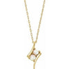 14K Yellow Opal Two-Stone 16-18" Necklace - Siddiqui Jewelers
