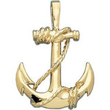 14K Yellow Anchor Pendant - Siddiqui Jewelers