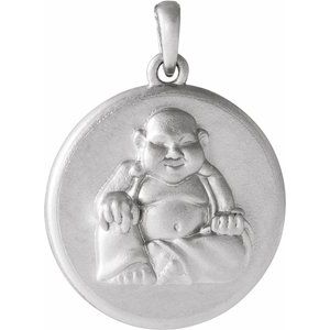 Sterling Silver Buddha Pendant - Siddiqui Jewelers