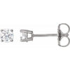 14K White 1/3 CTW Natural Diamond Stud Earrings Siddiqui Jewelers