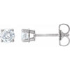 Platinum 3/4 CTW Natural Diamond Stud Earrings Siddiqui Jewelers