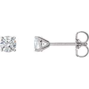 14K White 1 1/2 CTW Natural Diamond Cocktail-Style Earrings Siddiqui Jewelers