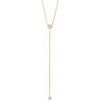 14K Yellow 1/5 CTW Diamond "Y" 15-17" Necklace - Siddiqui Jewelers