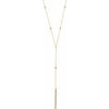 14K Yellow 1/3 CTW Diamond "Y" 15-17" Necklace - Siddiqui Jewelers