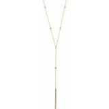 14K Yellow 1/3 CTW Diamond "Y" 15-17" Necklace - Siddiqui Jewelers