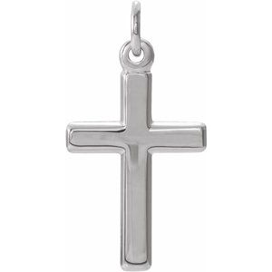Platinum Cross Pendant -Siddiqui Jewelers