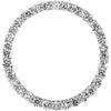 Platinum Diamond Circle Pendant - Siddiqui Jewelers