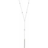 14K White 1/3 CTW Diamond "Y" 15-17" Necklace - Siddiqui Jewelers