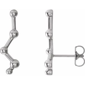 Sterling Silver Constellation Ear Climbers - Siddiqui Jewelers