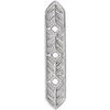 14K White Vintage-Inspired Vertical Bar Pendant - Siddiqui Jewelers